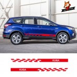 Car Accessories Car Decor Car Decals Wraps Body Stickers Vinyl Car Styling Side Stripes Skirt Sticker of KUGA for Ford